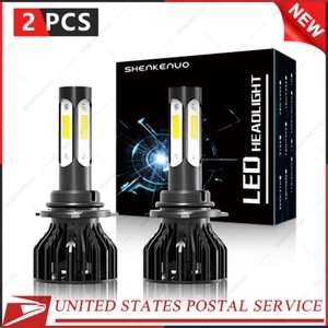 2X 9005 HB3 Xenon White LED High Beam Headlight For Mitsubishi Lancer Outlander - Picture 1 of 11