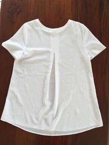 NEW Ladies 8 10 Baby Doll reversible white ideal maternity T-Shirt Top - Picture 1 of 3