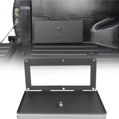 Rear Storage Steel Locking Box w/ Keys For 2005-2023 Toyota Tacoma 2nd & 3rd Gen Foto 1 de 4