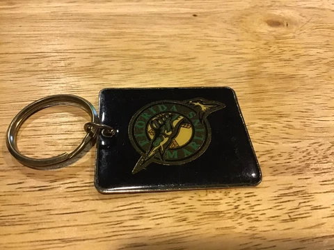Vintage Florida Marlins Baseball MLB Logo Keychain Cover