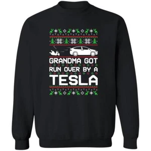 Sudadera Navidad Cuello Redondo Model X Grandma Got Run Over Divertida Fea - Imagen 1 de 14