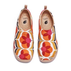 Women Size 7-10.5 UIN Slip On Shoes Canvas Comfortable Loafers "Bloom" - Picture 1 of 9