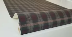 Checkered Burgundy Vinyl Wallpaper by Willow Lake - Picture 1 of 4