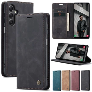 Leather Flip Wallet Case Cover For Samsung Galaxy A15 / A25 / A35 / A55 5G/A54.. - Picture 1 of 84