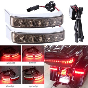 Saddlebag Run Brake LED Turn Lights For Harley Touring Electra Road Glide 14-20 - Picture 1 of 12