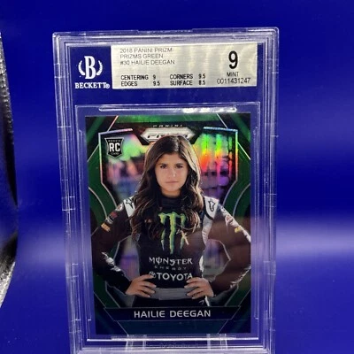 2018 Panini Prizm HAILIE DEEGAN #30 RC Rookie Green /149 BGS 9 - Image 1 of 3