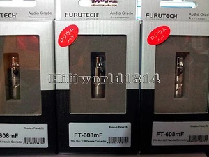 1x Furutech Rhodium FT-608mF Connector 3Pin XLR Female Plug For AKG K702 Q701  - Picture 1 of 5