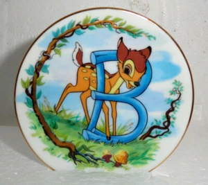Disneys Alphabet Miniatur Teller - 80er Jahre - mehrere Buchstaben vorhanden - Bild 1 von 2