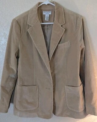 Blazer de pana Covington de colección para mujer color tostado talla 12 Foto 1 de 4