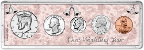 Our Wedding Year Coin Gift Set, 1991 Cover