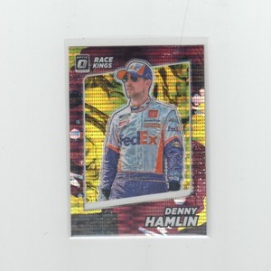 Denny Hamlin 2022 Donruss Racing Optic Gold Pulsar Prizm SP Rare