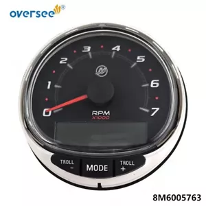 8M6005763 SmartCraft W/Bezel SC-1000 0-7000 RPM Tachometer for Mercury Outboard - Foto 1 di 8