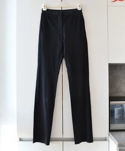 90er Vintage Damen HELMUT LANG Hose Trousers Baumwolle schwarz Baumwolle Seide Runway 40 - Bild 1 von 8