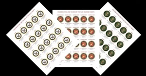 US #6010a-2a US Army/Navy/Marine Corps 250th Imperf feuilles vitres de 20 NDC 2025 - Photo 1 sur 1