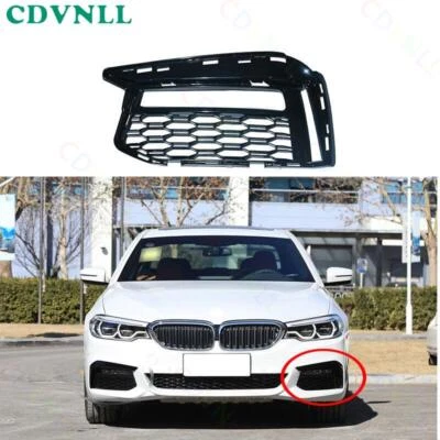 For BMW 5 Series G38 M Sport 2018-2020 Left Front Bumper Fog Light Grille Cover Foto 1 de 4
