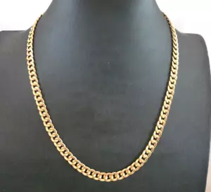 Kette Herren mesh Halskette Groumette aus Gold Massiv 18K Vintage 70er Jahre - Bild 1 von 11