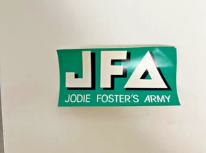 JFA Jody Foster's Army Band Skateboard Punk Original Sticker 80er Jahre grüne Farbe - Bild 1 von 1