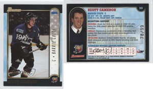 1999-00 Bowman CHL Gold /99 Scott Cameron #30 Rookie RC