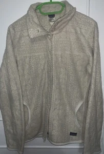 Patagonia donna piccola full zip beige sherpa pile profondo 2009 - Foto 1 di 11