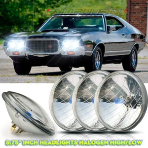 Newest Fit for Ford Gran Torino 1972-1976 Round 5.75" inch Headlights H4 h5001 - Picture 1 of 11