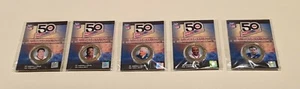 2009 coin medallion lot 5 Buffalo Bills J Kelly M Levy S Tasker T Thomas A Reed - Picture 1 of 4