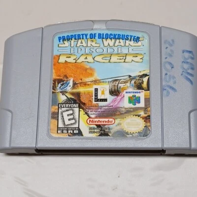 Star Wars Episode 1 Racer Nintendo 64 N64 Authentic Property Of Blockbuster - Image 1 of 4
