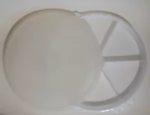 Tupperware Unterteilt Geteilt Behälter Schale mit Deckel Groß Rund 405-2 224-9 - Bild 1 von 4