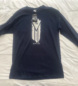 Gildan Men Long Sleeve Shirt M Blue - Picture 1 of 7