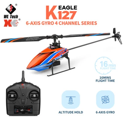 WLtoys K127 2.4G 4CH 6-Aixs Gyro Feste Höhe Mini RC Helikopter RTF VS V911S - Bild 1 von 4