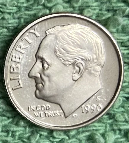 1990-S  **PROOF**  ROOSEVELT DIME - NICE COIN - L@@K AT PICTURES!!!!! Cover