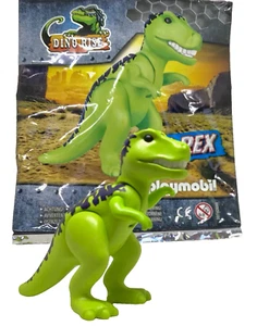 Playmobil grüner T-Rex Dinosaurier in Tasche aus Jurassic Park Dino Rise - C22 - Bild 1 von 11