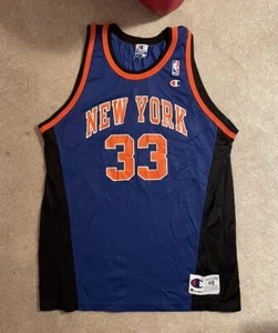 Vintage Patrick Ewing New York Knicks Champion Jersey 48 XL - Picture 1 of 9
