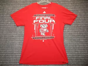 Wisconsin Badgers Final Four Adidas T-Shirt Herren Größe XL extra groß rot Shirt - Bild 1 von 14