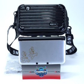 3DS XL Console Silver Mario & Luigi Edition W/ Travel Case + 2Gb Sd + Charger