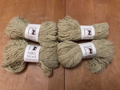 Lot of 4 Elsebeth Lavold Silky Wool Yarn, Wool and Silk Blend Yarn, Beige #40 - Image 1 of 3