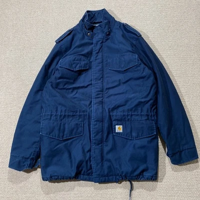 Casaco Carhartt Hickman Masculino XL Slim Fit Lona Azul Marinho M65 Estilo Militar - Imagem 1 de 4