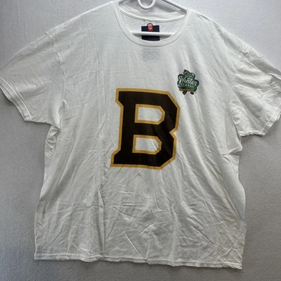 Boston Bruins 冬季经典 2019 男式 2XL 码短袖 T 恤全新 NHL — 第 1/4 张图片