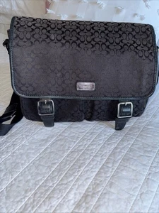 Schwarze Coach Umhängetasche/Geldbörse Schulter Crossbody F70283 - Bild 1 von 14