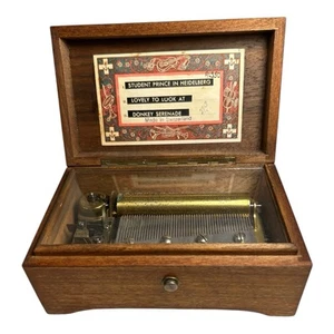Music box svizzero vintage Thorens 3 canzoni - Foto 1 di 13