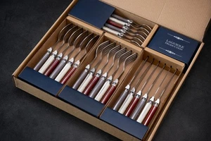 Laguiole Heritage Geschirrset; Luxus Französisches Besteck in Premium Edelstahl... - Bild 1 von 7