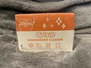 Splash Dishwasher Cleaner Tablets - Deep Cleaning For All Machines 6 Ct Exp 2026 - Picture 1 of 4