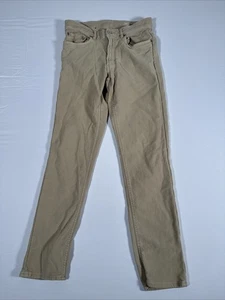 Pantalones para hombre Faherty talla 30 bolsillos elásticos tostados con defectos pierna larga recta - Imagen 1 de 12