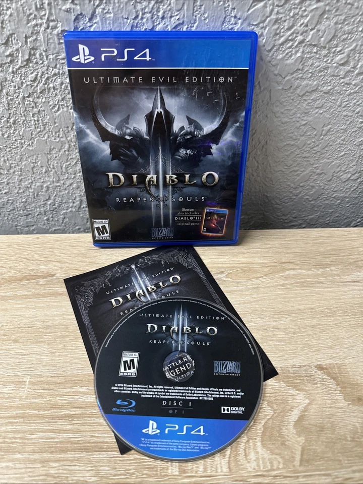 Diablo III: Ultimate Evil Edition (Sony PlayStation 4, 2014) – Complete In Box - Image 1 of 4