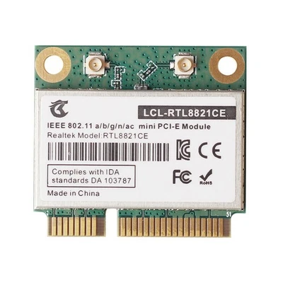 RTL8821CE 802.11AC for Bluetooth 4.2 433Mbps 2.4Ghz/5Ghz Dual Band  PCIe5162 - Image 1 of 4