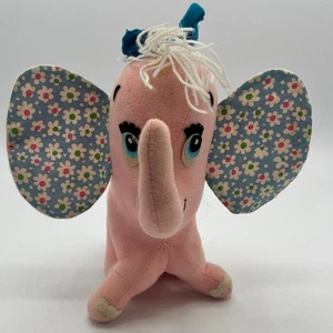 De colección Años 70 Dream Pets R.Dakin & Co Dream Pets Rosa Elefante Peluche Flor Orejas - Imagen 1 de 11
