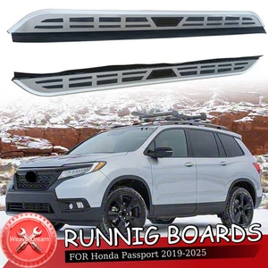 2PCS Fixed Running Boards Fits for Honda Passport 2019-2025 Side Steps Nerf bar - Picture 1 of 4