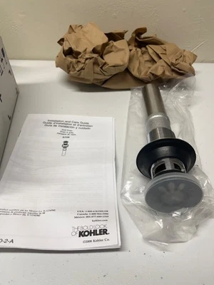 Kohler K-7129-BL Baño Lavabo Fregadero Drenaje - Negro Mate - LEER Foto 1 de 4