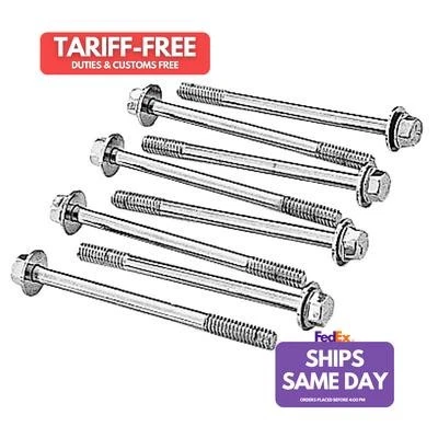 Trans-Dapt 9812, Set of 8 Chrome Steel Fits 87-Up Sbc Vlv Cvr Bolts Performance - Image 1 of 4