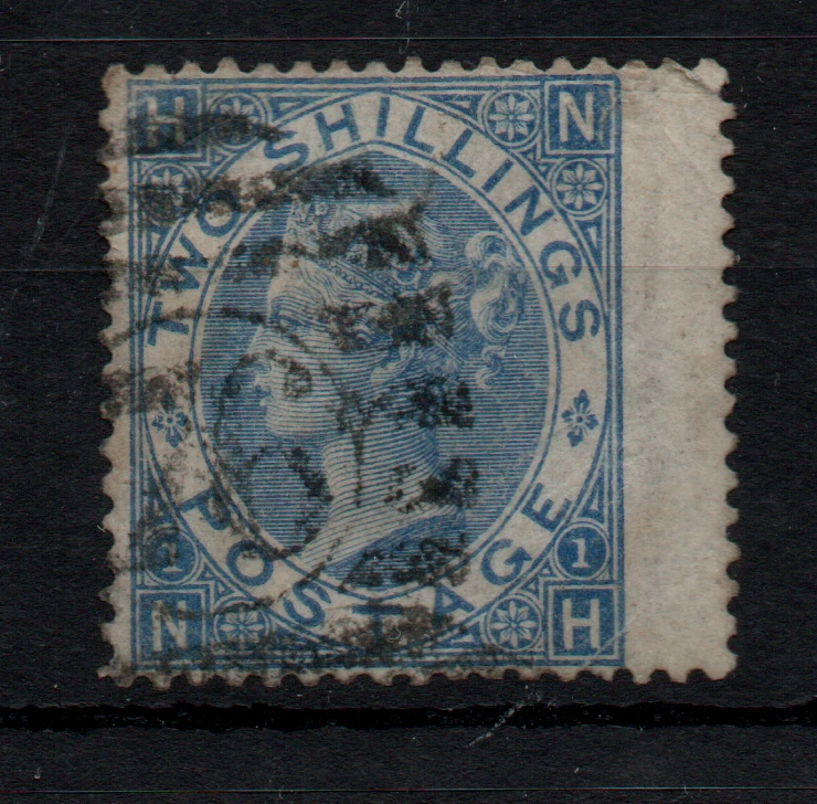 GB QV  2/- deep blue SG119 goiod Wing Margin used WS41979 — 第 1/1 张图片
