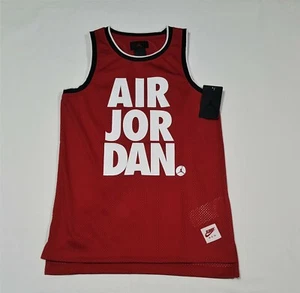 Nike Boys Air Jordan Tank Top Jupman Boys Youth Red -white Size XLarge - Picture 1 of 8